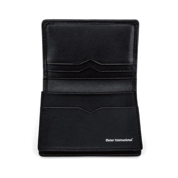 Porter International Bend Card Holder Black