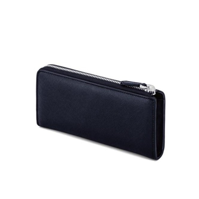 Porter International Bend Long Zip Wallet Navy